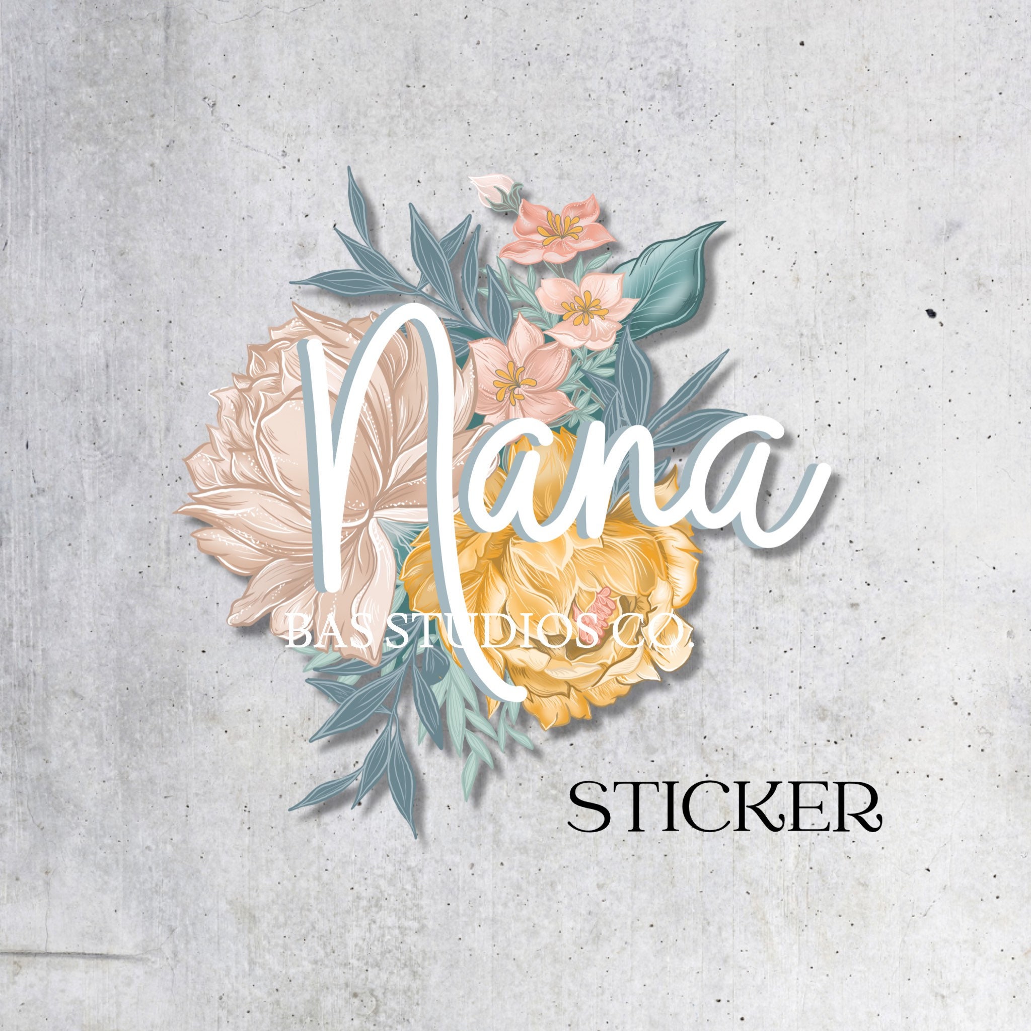 Indiana Floral Vinyl Decal Sticker* - Mother Nature's Mercantile