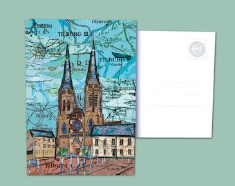 World map postcards: Brabant variations