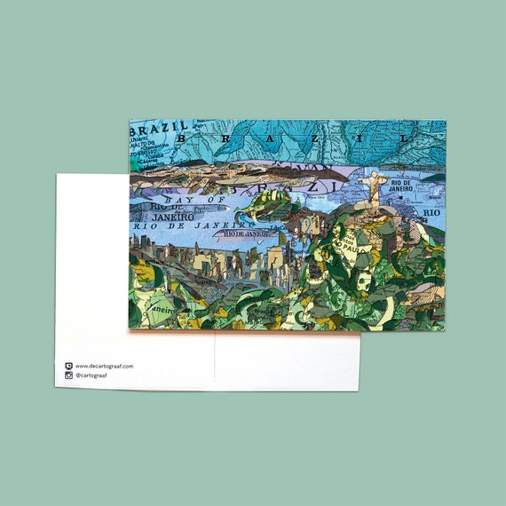 World map postcards - Latin America