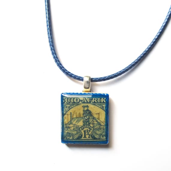 Scrabble tile necklace