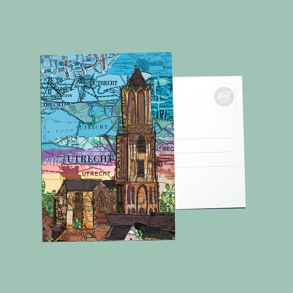 World map postcards - Utrecht variations