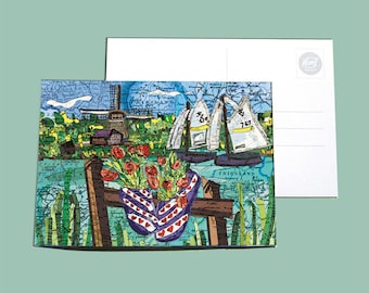 World map postcards - Friesland variations