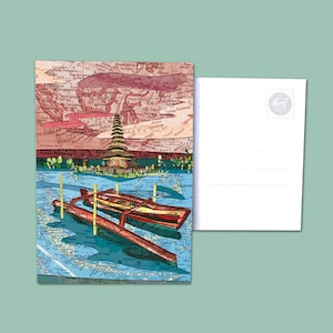 Weltkarte Postkarten - Indonesien / Philippinen