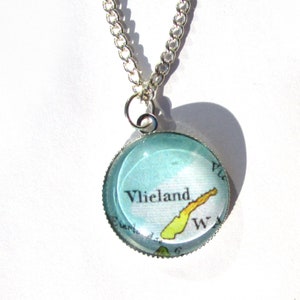 Map necklaces - Wadden variations 20 mm