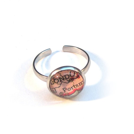 Personalized Map Ring - Europe variations