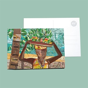 World map postcards - Africa series