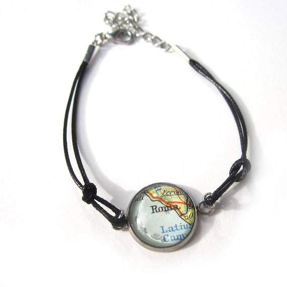 Personalized World map bracelet - Europe variations