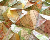 Set of 20 world map envelopes