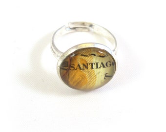 Personalized Map Ring - Latin America variations