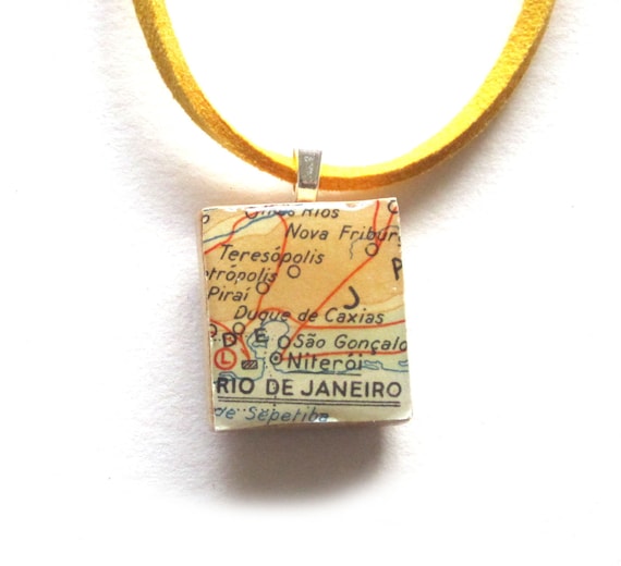 Scrabble tile necklace - Latin America variations