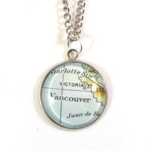 Map necklaces - America variatons 20 mm