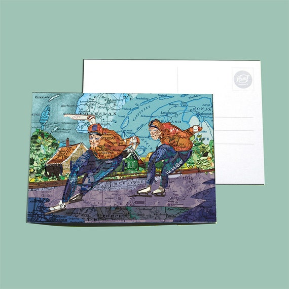 World map postcards - Sports series