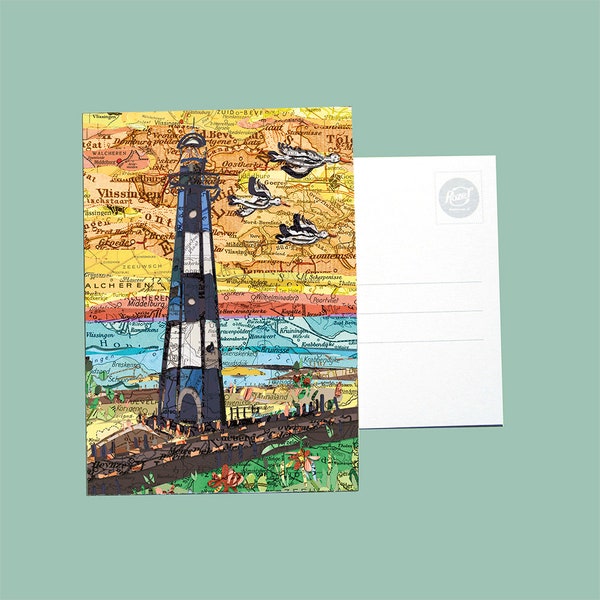 World map postcards - Zeeland variations