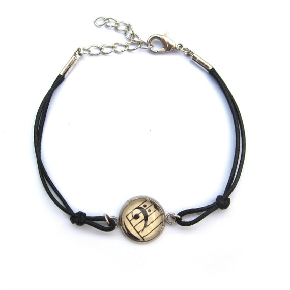 Personalized sheet music bracelet