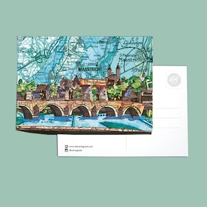 World map postcards - Limburg variations