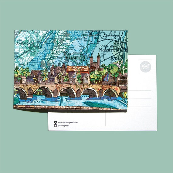 World map postcards - Limburg variations
