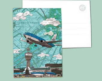 World map postcards - Noord Holland variations