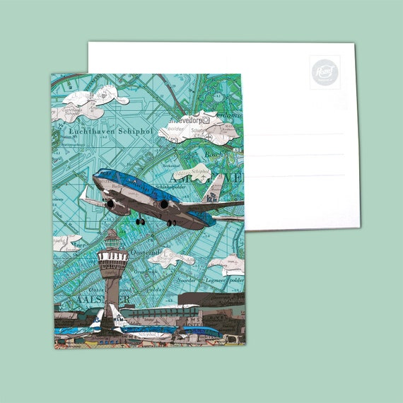 World map postcards - Noord Holland variations