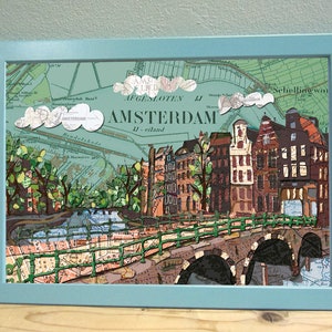 Map poster: Amsterdam variations
