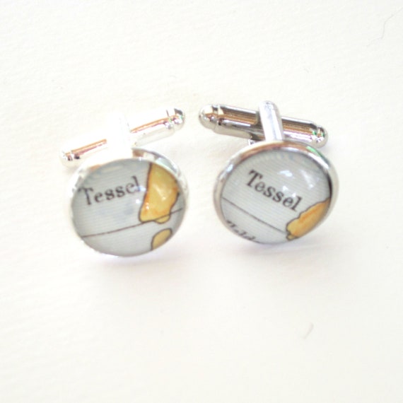 Personalized Map cufflinks - The Netherlands