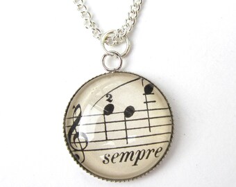 Collier personnalisé - Variations musicales 25 mm