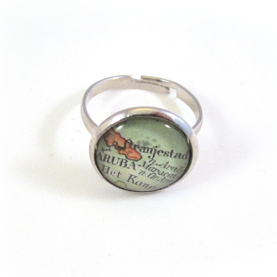 Personalized World map ring - Central America