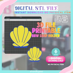 Sea Shell Soap Holder STL File – 3D Print Bathroom