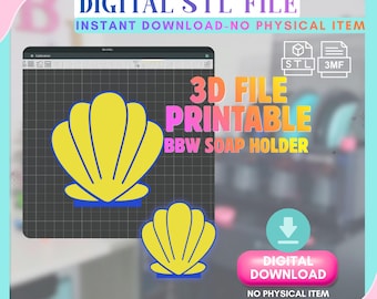 Sea Shell Soap Holder STL File – 3D Print Bathroom