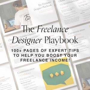 Freelance Design Playbook Course | Digital Guide for Graphic Designers | Pricing, Clients, Portfolio Tips
