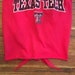 Texas Tech crop tube top with tie in back 
