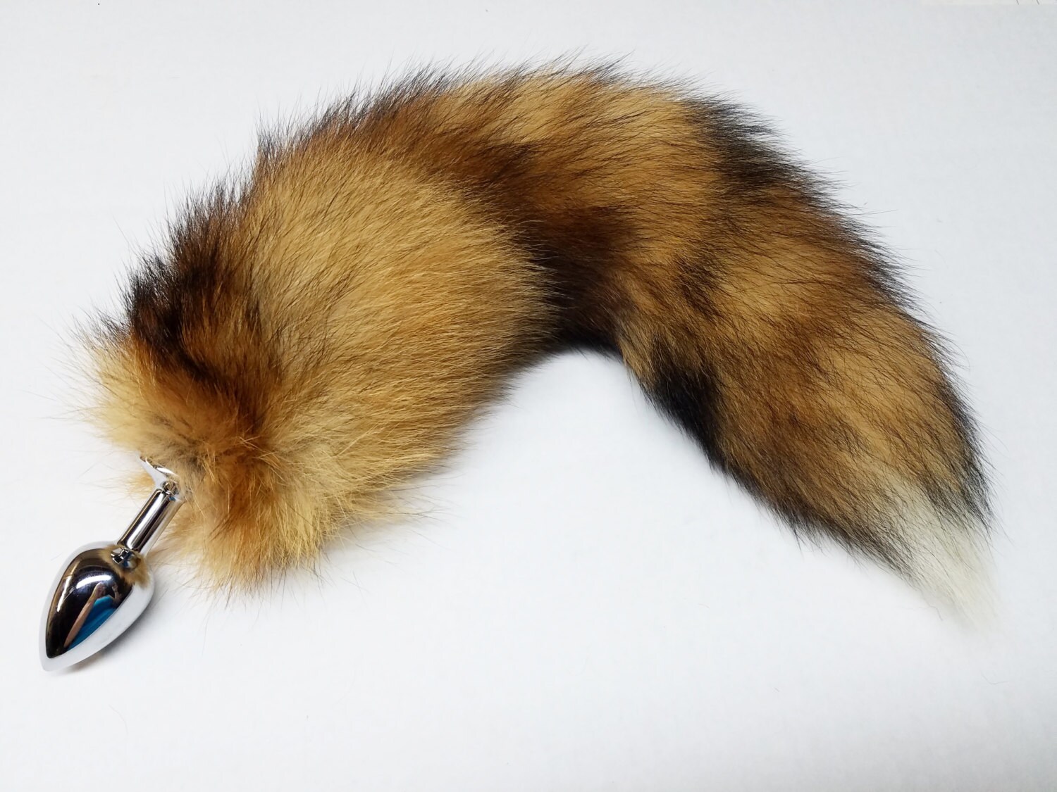 black fox tail butt plug black fox tail butt plug