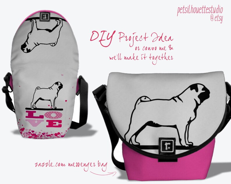 Download Pug SVG Pug Monogram SVG Vector Art File. Pug Dog Cut File ...