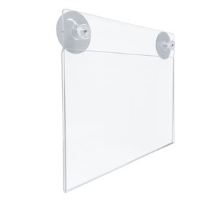 Window A5 Poster Holder Landscape Display With Suction Cups For Shop or Home (SU15WIND)