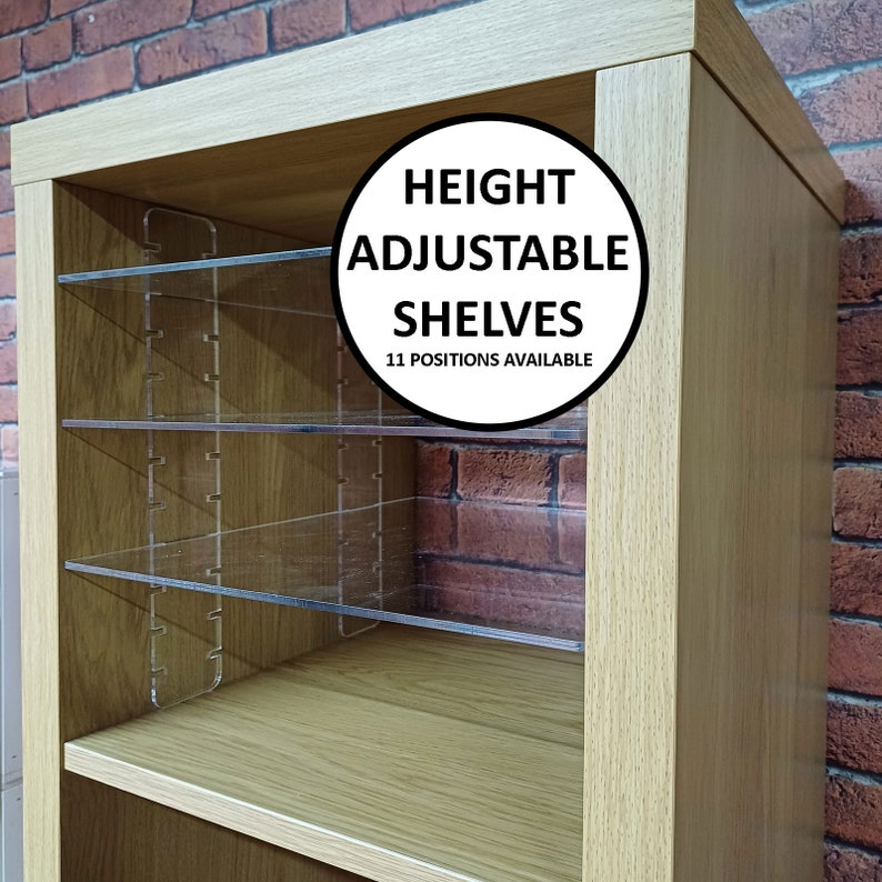 Acrylic Shelf Inserts With Brackets for Ikea Kallax Clear Home
