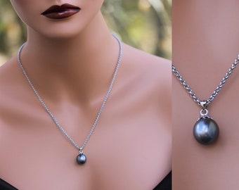 Anniversary Great Birthday Dangle Tahitian Pearl Earrings on Gold Plated Chain Elegant Yet Casual Earrings All Occasion Gift.