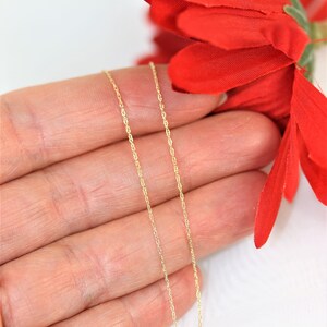 Super Delicate 14KY Gold chain. Delicate Gold Chain, Yellow gold chain, Gold chain, Dainty chains, 14KY Gold chain, Millennial jewelry, gift