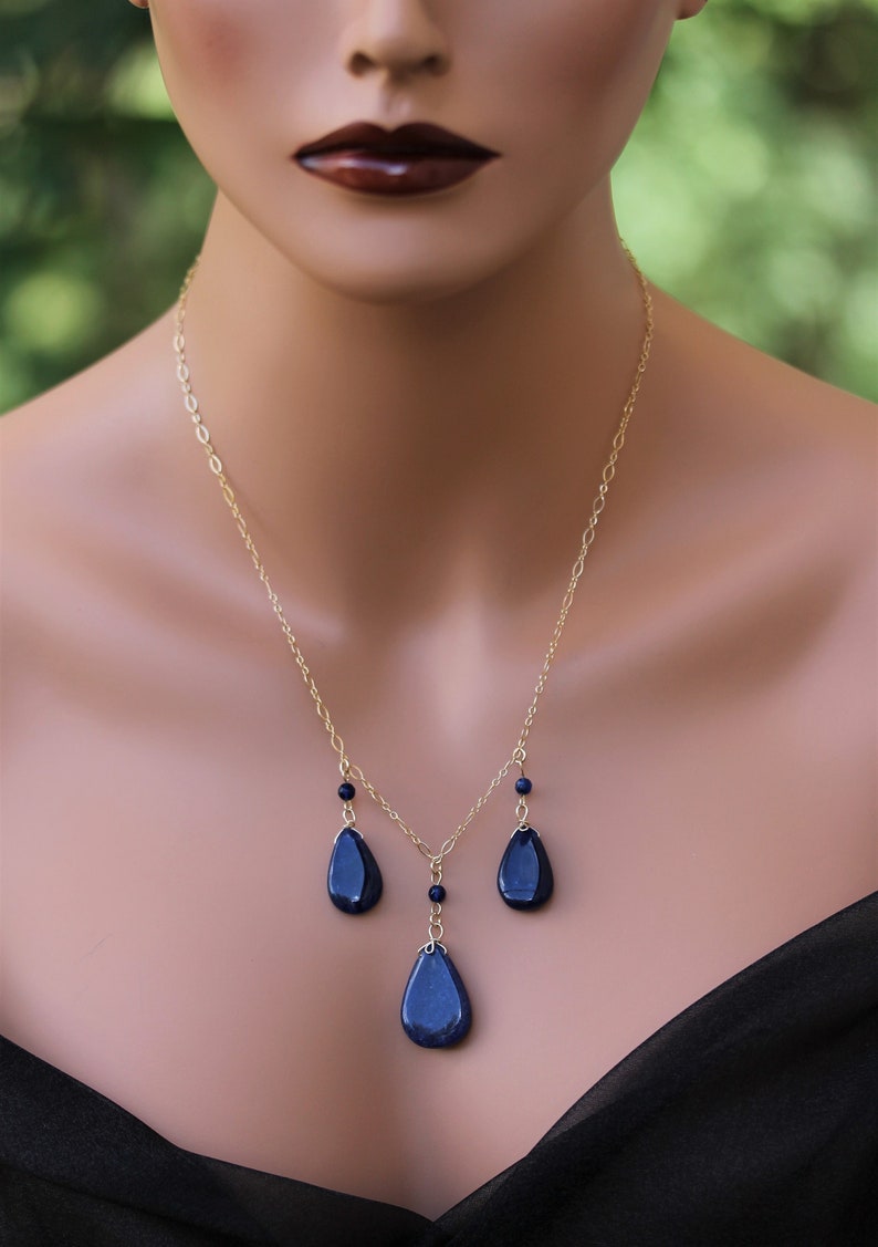 45th anniversary gift Anniversary gifts Sapphire necklace | Etsy