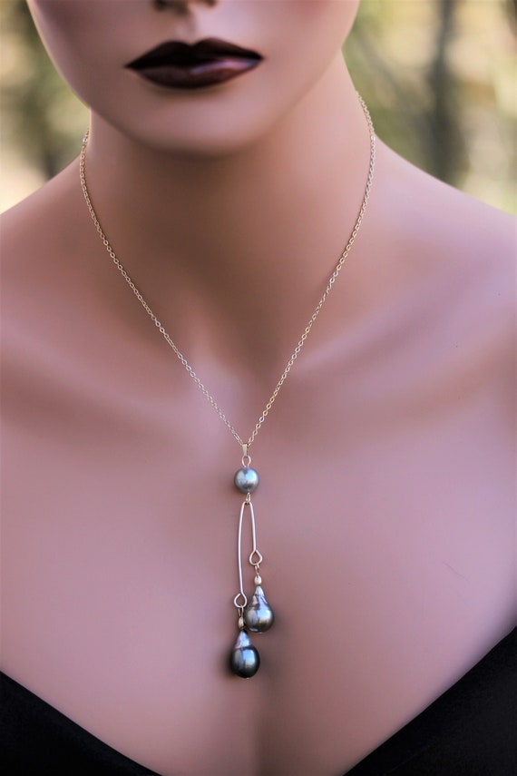Gray outlet tahitian pearls