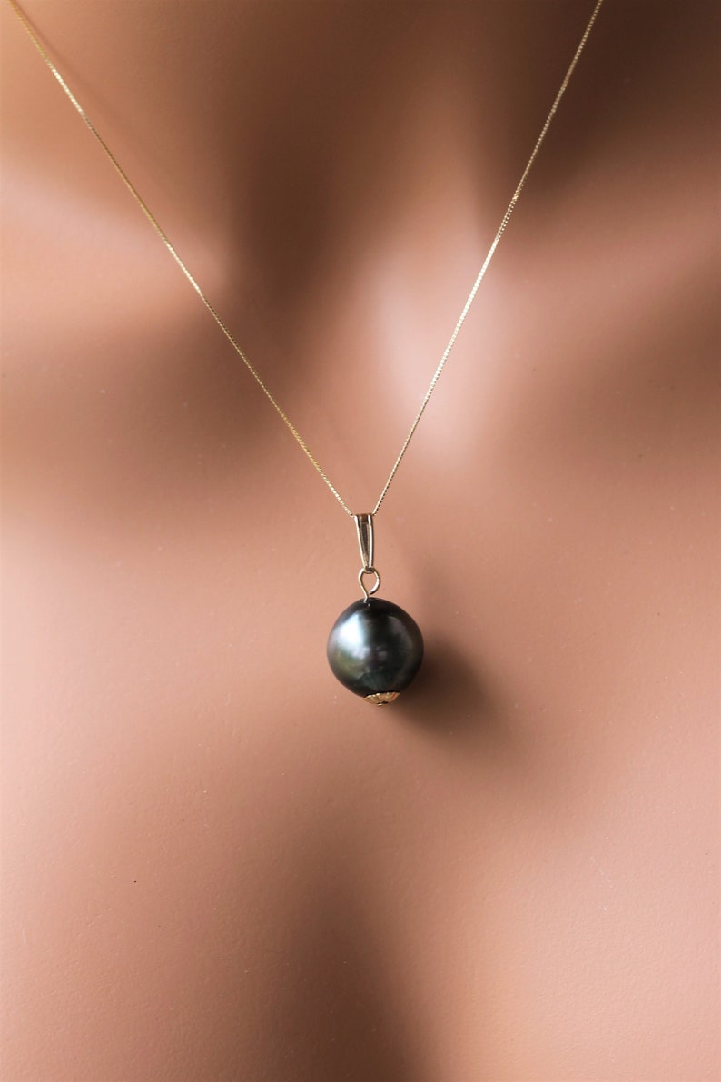 Black Tahitian Pearls Black Pearls Genuine Tahitian Pearls Etsy