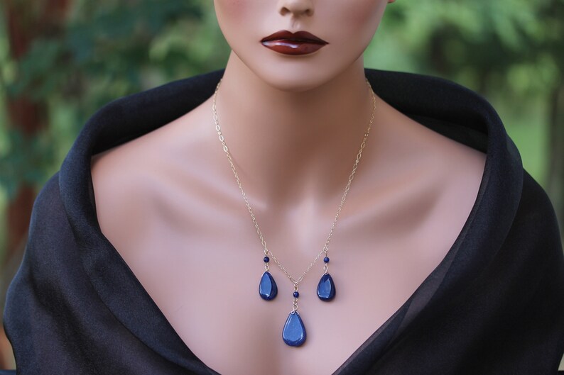 45th anniversary gift Anniversary gifts Sapphire necklace | Etsy