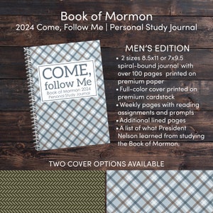 2024 Book of Mormon Come, follow Me Personal Study Journal for Men (physical product)