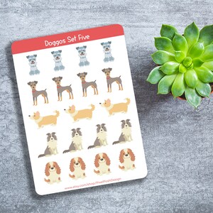 Doggos Set Five - Cute Dog stickers - Planner stickers - Bullet journal Stickers - Puppy stickers