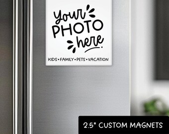 Personalized Photo Fridge Magnet | 2.5" Square Gift