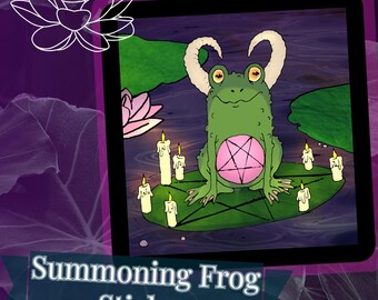 Summoning Frog Sticker  (3 inch size)