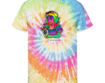 Treefrog-Licking Princess- Unisex Tie Dye T-Shirt