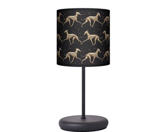 Awesome gift for dog lovers - desk lamp with gold italian greyhound whippet print | sighthound home decor - plug 230V