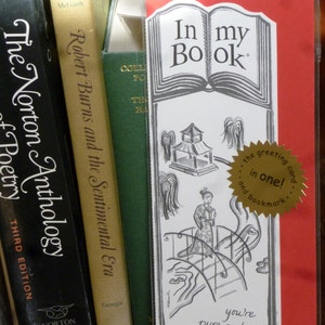 POETRY greeting card bookmark