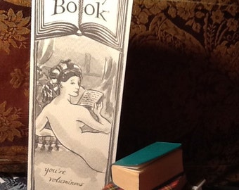 VOLUMINOUS greeting card bookmark