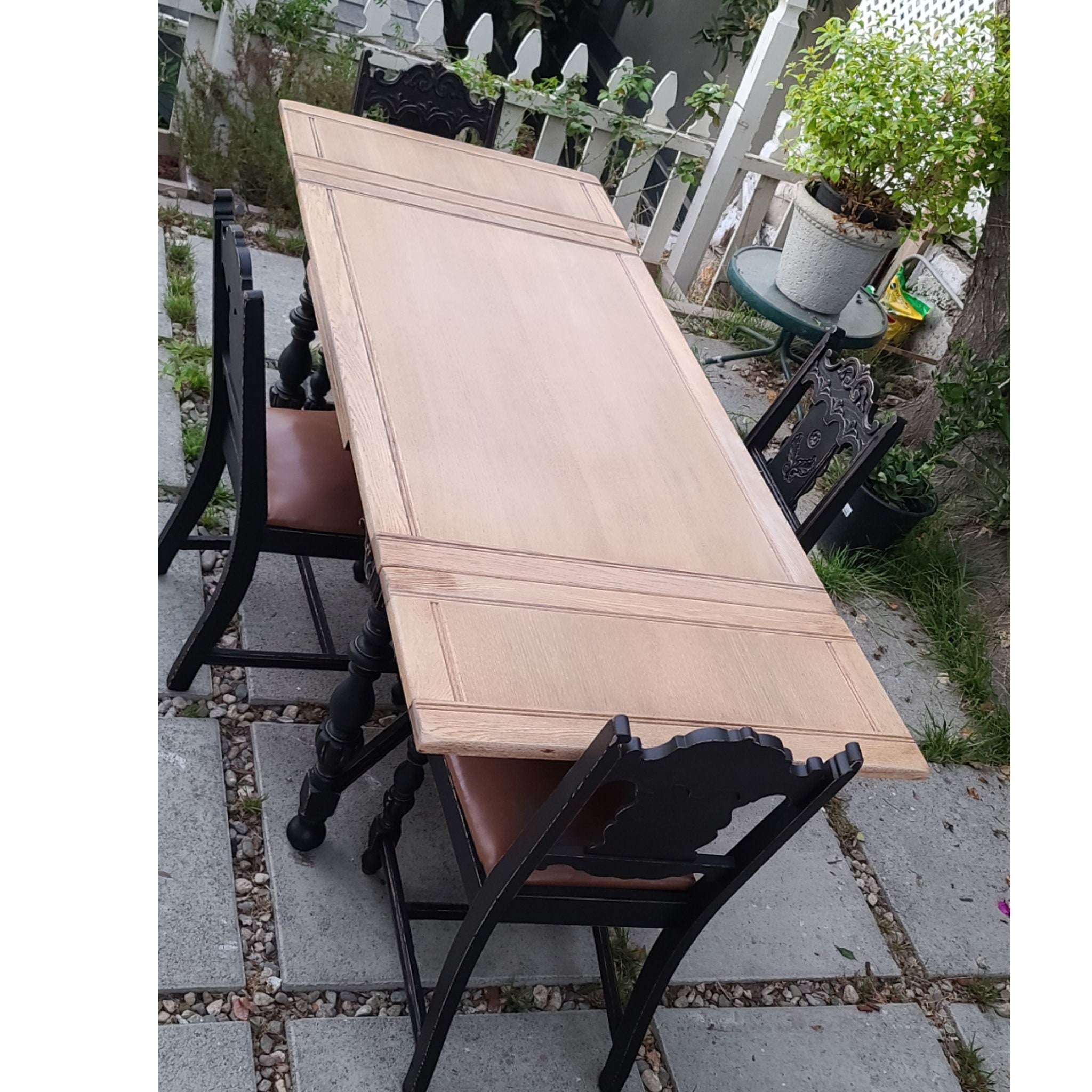 Vintage Jacobean Dining Set Circa 1930's Farm House Etsy