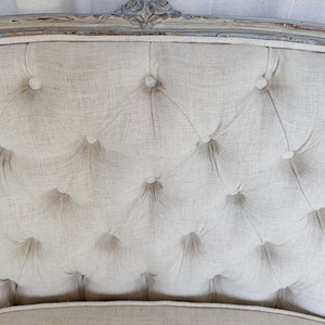 Vintage French Style Settee, Love Seat, Circa 1930s, Newly Reupholstered, image 9